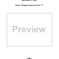 Bourrée from the Organ Concerto No. 7