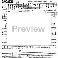 Ahime partito e' l mio bel sol lucente