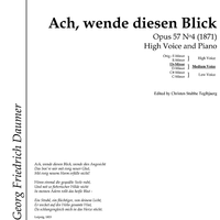 Ach, wende diesem Blick