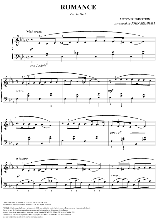 Romance, Op. 44, No. 2