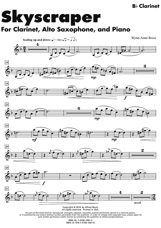 Skyscraper - Clarinet