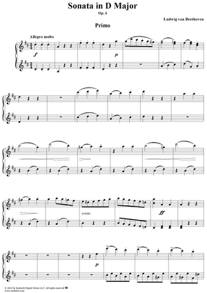 Sonata in D Major, Op. 6