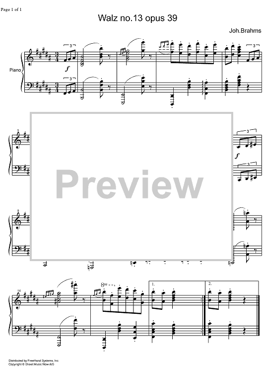 Waltz Op.39 No.13