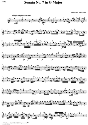 Sonata No. 7 in G Major - Flute