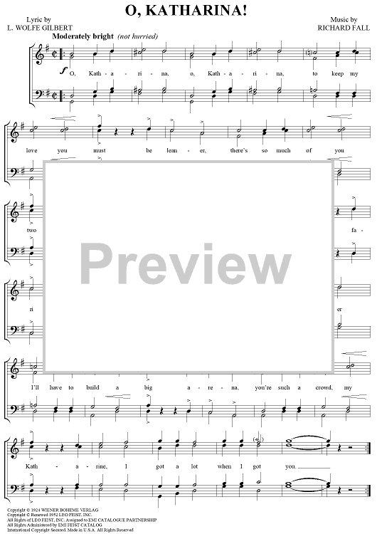 O, Katharina!