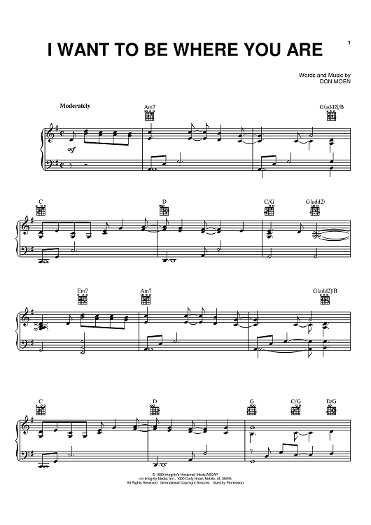 I Want To Be Where You Are