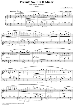 Prelude No. 1 in D minor