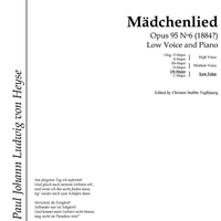 Mädchenlied Op.95 No. 6