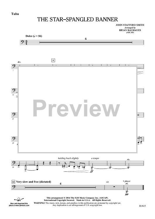 The Star-Spangled Banner - Tuba