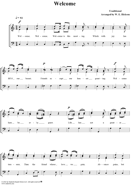 Welcome Musical Notes Welcome