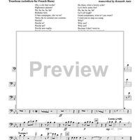 Ola, o che bon eccho! - Choir 1, Trombone (subst. for Horn)