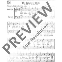 Der König in Thule - Choral Score