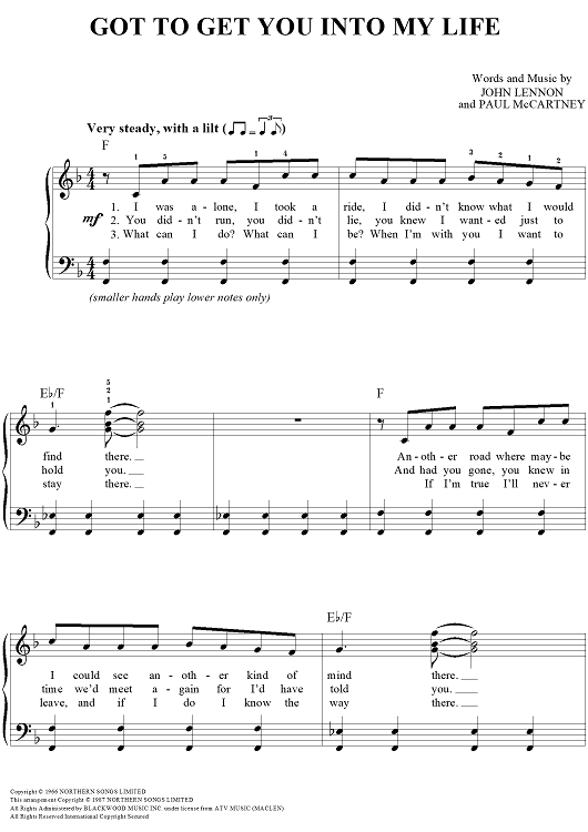 Got To Get You Into My Life