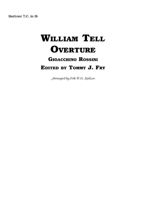 William Tell Overture - Baritone TC