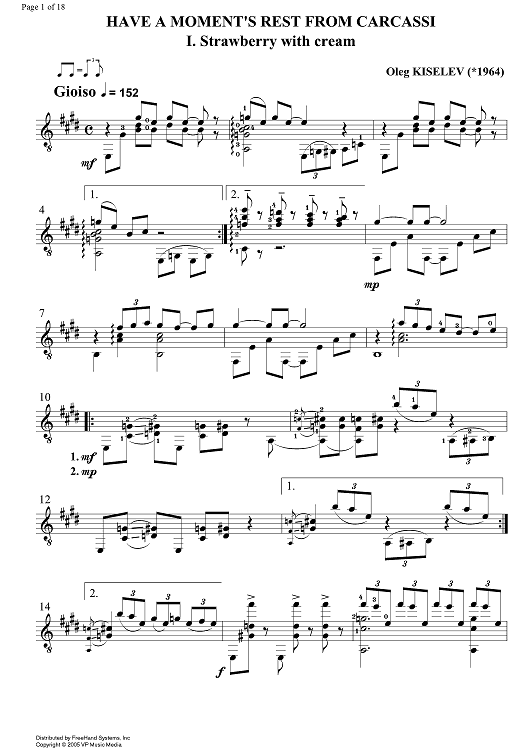 Have a moment's rest from Carcassi