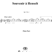 Souvenir a Henselt, Op. 7, No. 1 - Flute
