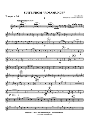 Suite from "Rosamunde" - Trumpet 1 in Bb