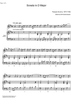 Sonata D Major - Score
