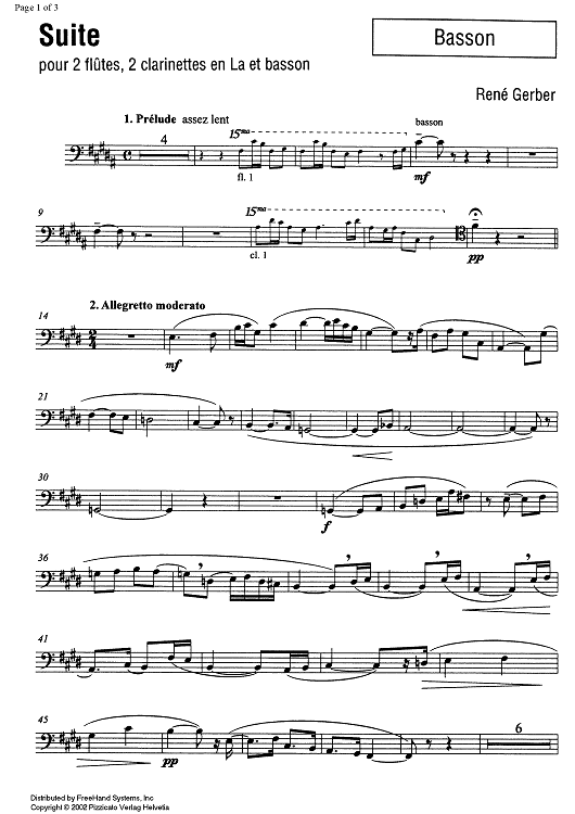 Suite - Bassoon