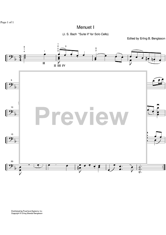 Suite No. 2 d minor BWV 1008 - Cello