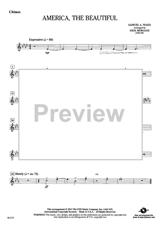 America, the Beautiful - Chimes