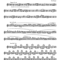 Variations on "Greensleeves" For Unaccompanied Flute - Flute