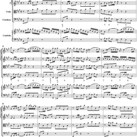 Clavier Concerto No. 4 in A Major, Movement 1 - Score