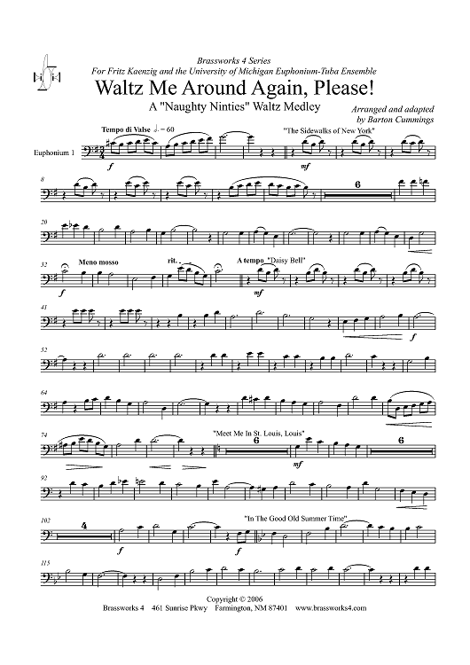 Waltz Me Around Again, Please! - Euphonium 1 BC
