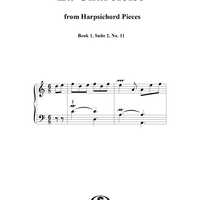 Harpsichord Pieces, Book 1, Suite 2, No.11:  La Charoloise