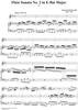 Flute Sonata No. 2 in E-flat Major, BWV1031 - Piano Score