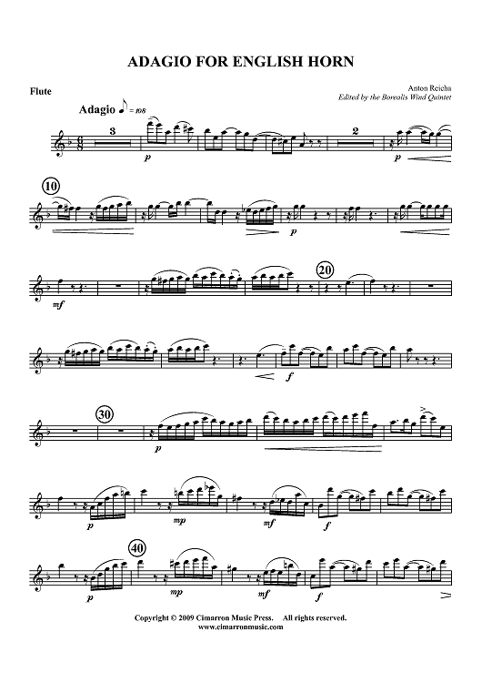 Adagio for English Horn - Flute