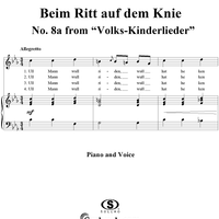 Beim Ritt auf dem Knie - No. 8a from "Volks-Kinderlieder"  WoO 31