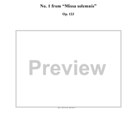 Missa Solemnis, No. 1: Kyrie - Full Score
