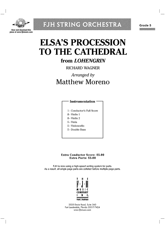 Elsa's Procession to the Cathedral - Score