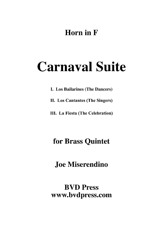 Carnaval Suite - Horn