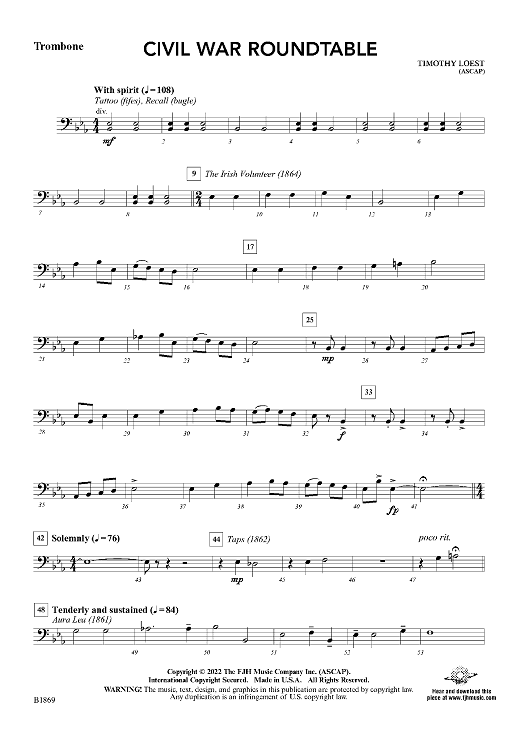 Civil War Roundtable - Trombone