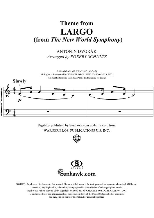 Largo (from The New World Symphony) (Theme)