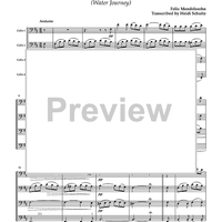 Mendelssohn Songs: Volume 1 for Cello Quartet - Score