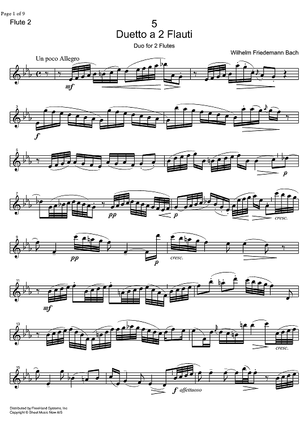 Duetto No. 5 - Flute 2