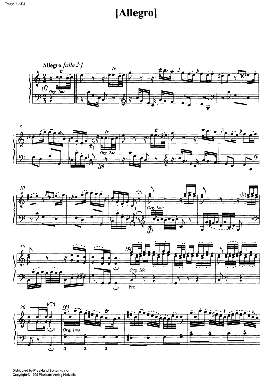 Allegro - Organ/Harpsichord