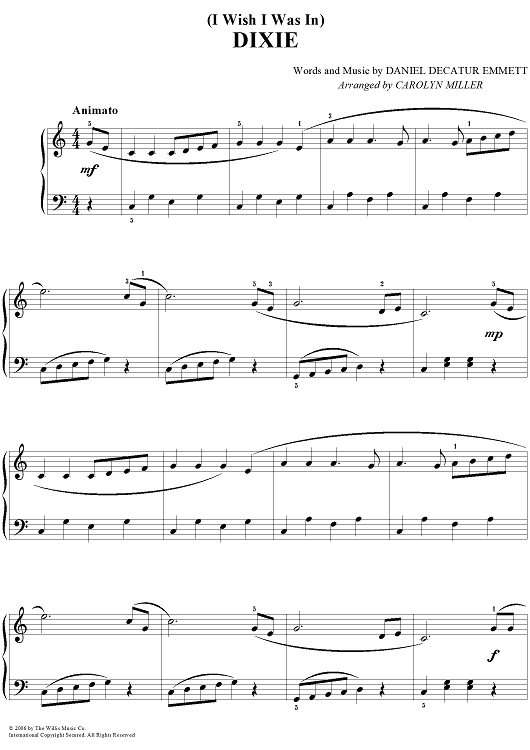 (I Wish I Was In) Dixie