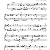 Andante - from The Water Music