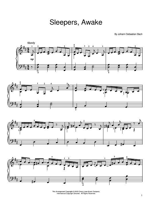 Sleepers, Awake (Wachet Auf)