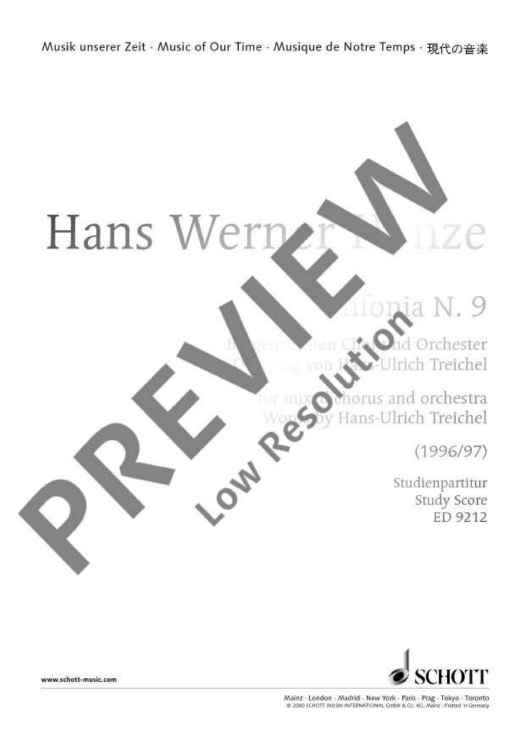 Sinfonia N. 9 - Full Score
