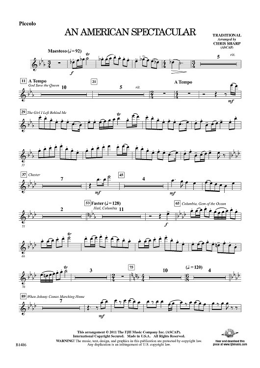 An American Spectacular - Piccolo
