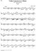 Violin Concerto in A Minor - Bass