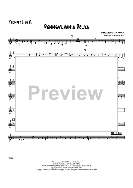 Pennsylvania Polka - Trumpet 2 in B-flat