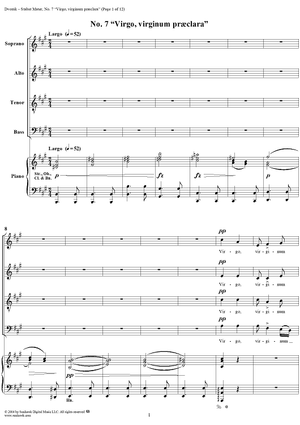 Stabat Mater, Op. 58: No. 7, Virgo, Virginum Præclara