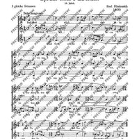 Spruch eines Fahrenden / Kanon: Musica divinas laudes - Choral Score