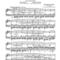 No. 23 - Étude Op. 25, No. 1 (First Version)